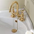 Robinets Bridge pour lavabo en laiton artisanal classique - Fioretta