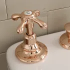 Robinet de bidet 3 trous, livraison interne, en laiton vintage – Klarisa Viadurini