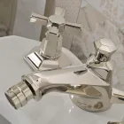 Robinet de bidet design 3 trous en laiton style vintage fabriqué en Italie - Silvana Viadurini