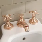 Robinet de bidet design vintage en laiton 3 trous fabriqué en Italie - Klarisa Viadurini