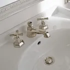 Robinet de lavabo à poser VIntage Design en laiton fabriqué en Italie - Silvana Viadurini