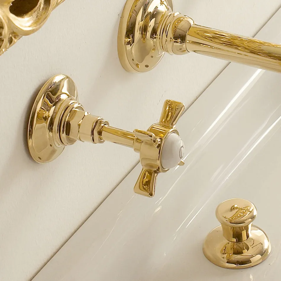 Robinets de lavabo/évier muraux design et vintage fabriqués en Italie Viadurini