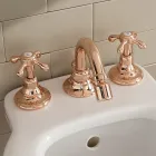 Robinet de bidet 3 trous style vintage en laiton fabriqué en Italie - Klarisa Viadurini