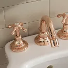 Robinet de bidet 3 trous style vintage en laiton fabriqué en Italie - Klarisa Viadurini