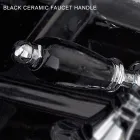 Robinet de baignoire sur pied avec douchette en laiton fabriqué en Italie - Noriana Viadurini