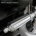 Robinet de baignoire sur pied avec douchette en laiton fabriqué en Italie - Noriana Viadurini