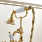 Classic Brass Robinet de baignoire sur pied avec douchette - Fioretta Viadurini