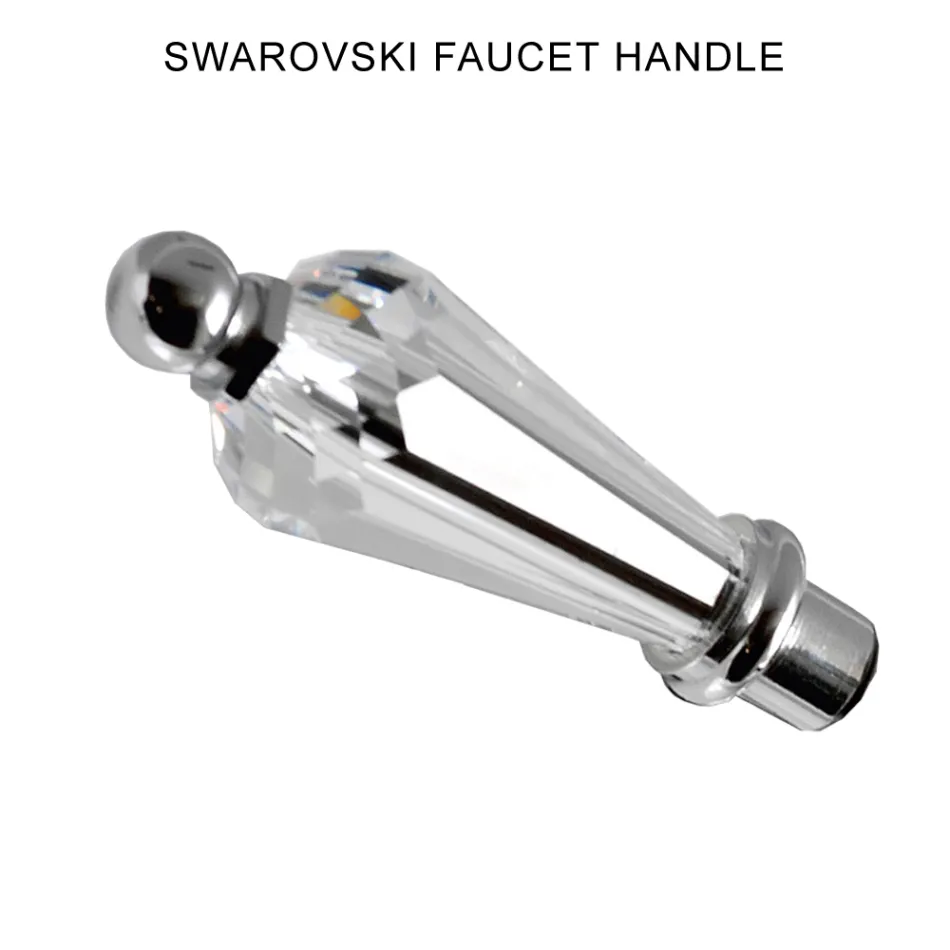 Robinet de bidet monotrou classique avec leviers en laiton fabriqués à la main - Noriana Viadurini