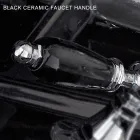 Robinet de bidet monotrou classique avec leviers en laiton fabriqués à la main - Noriana Viadurini