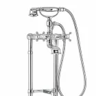 Robinet Classique pour Baignoire sur Colonnes en Laiton Made in Italy - Enriko Viadurini