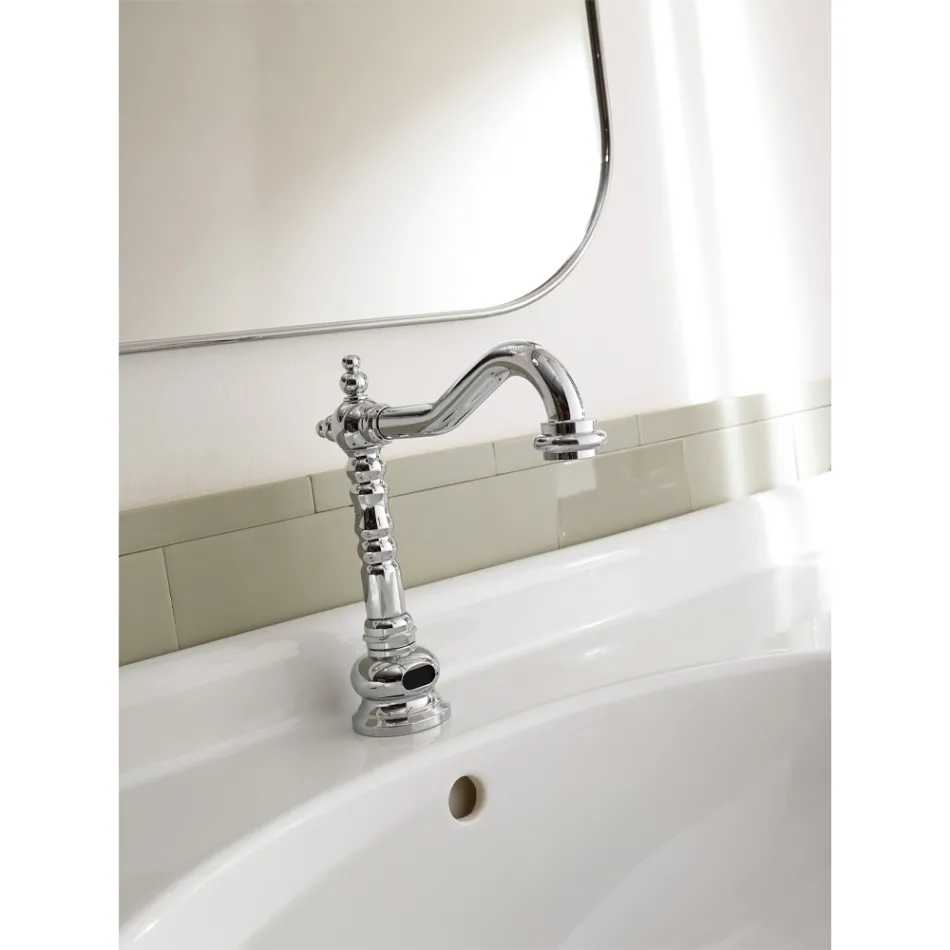 Robinet pour lavabo électronique monotrou style classique en laiton - Noriana Viadurini