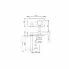 Mélangeur mural à une plaque design Made in Italy - Neno Viadurini