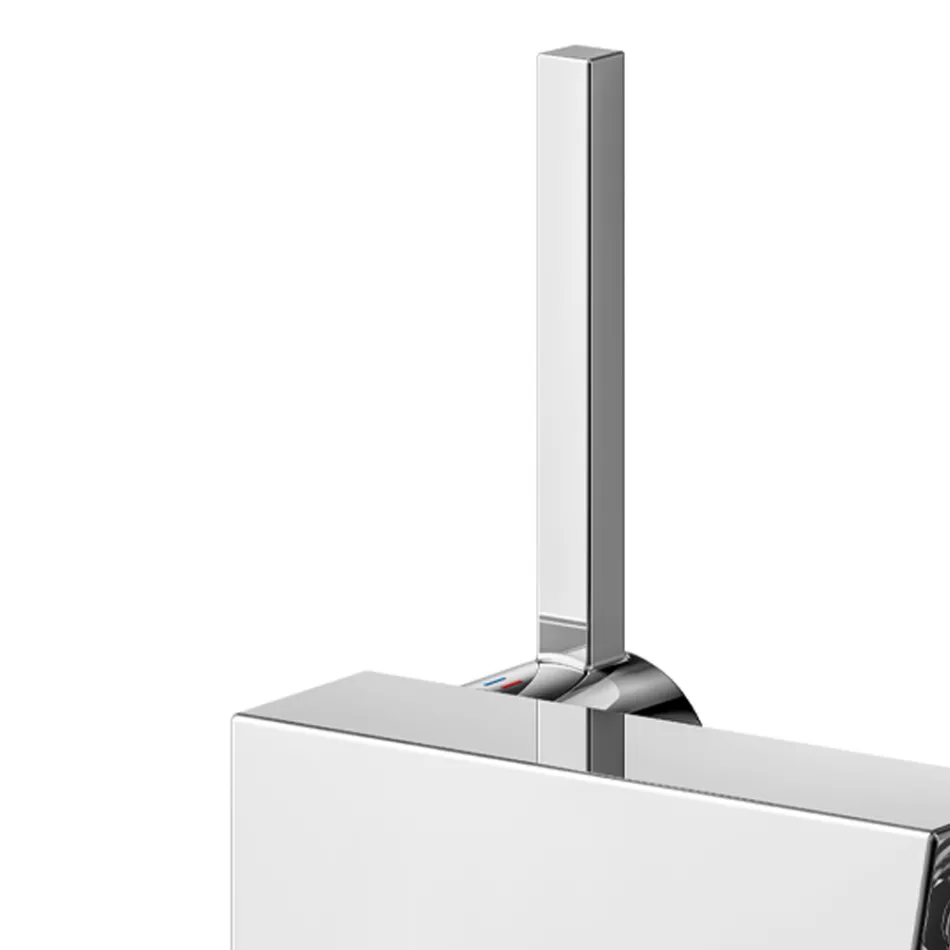 Mitigeur Bidet Mitigeur Avec Drain Design Carré - Erik Viadurini