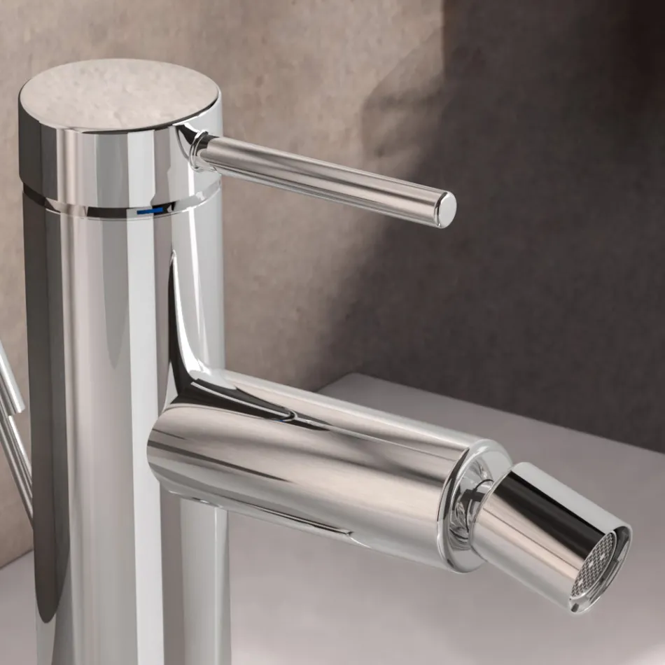Mitigeur de bidet en laiton, design rond - Antilio Viadurini