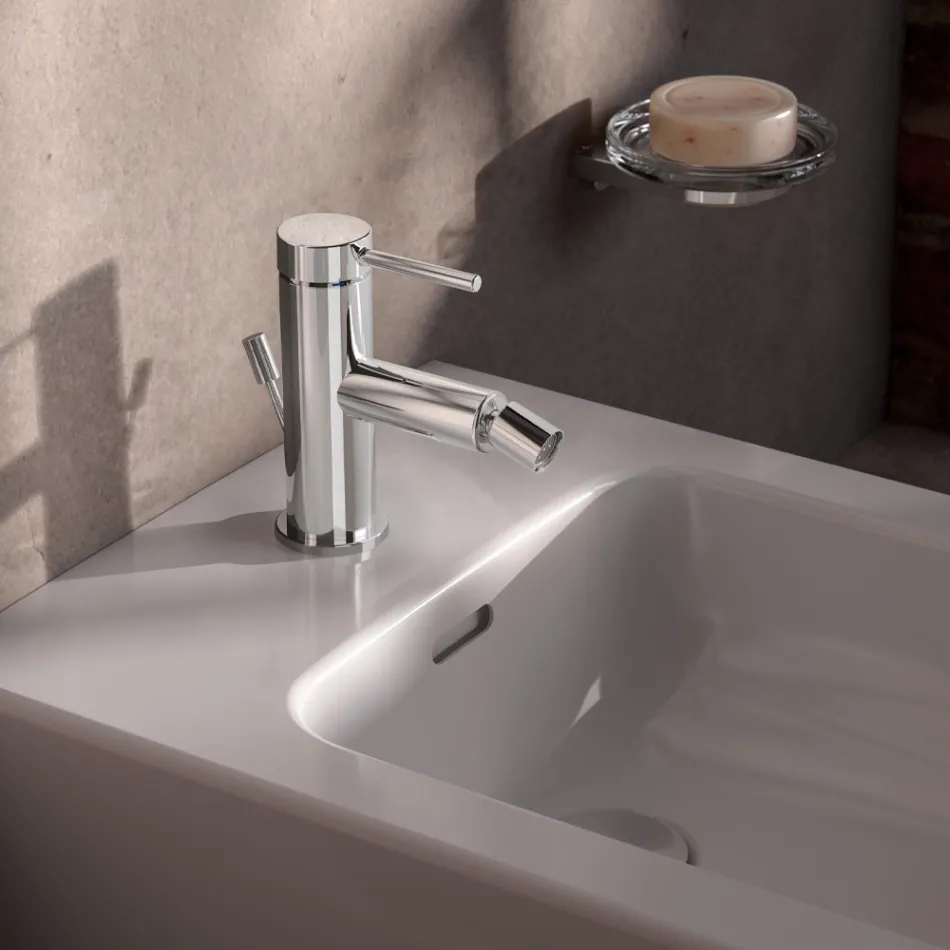 Mitigeur de bidet en laiton, design rond - Antilio Viadurini