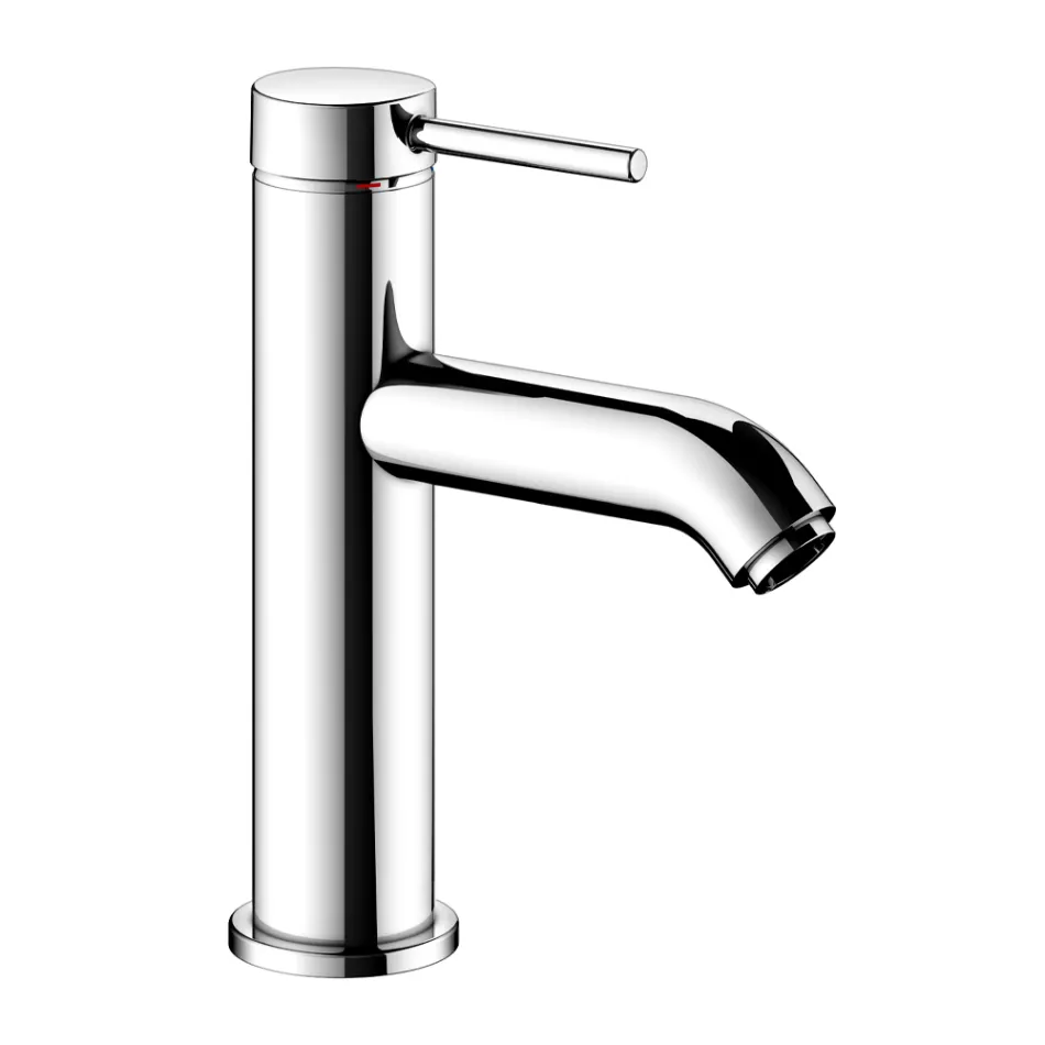 Mitigeur Lavabo Monocommande Laiton Design Rond - Antilio Viadurini