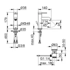 Mitigeur Lavabo Monocommande Laiton Design Rond - Antilio Viadurini