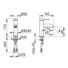Mitigeur Lavabo Monocommande Laiton Design Rond - Antilio Viadurini