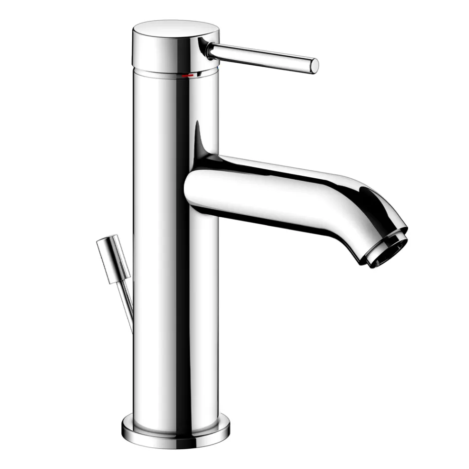 Mitigeur Lavabo Monocommande Laiton Design Rond - Antilio Viadurini