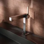 Mitigeur Lavabo Design Carré En Laiton - Erik Viadurini