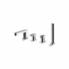 Mitigeur sur plan en laiton chromé Made in Italy - Sika Viadurini