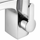 Robinet de lavabo de salle de bain en métal chromé moderne sans drain - Gonzo Viadurini