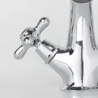 Robinet de Lavabo Monotrou en Laiton avec Drain de Style Classique - Ercolina Viadurini