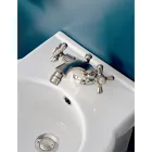 Robinet de bidet monotrou en laiton avec vidage de style classique - Ercolina Viadurini