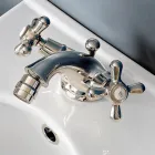 Robinet de bidet monotrou en laiton avec vidage de style classique - Ercolina Viadurini