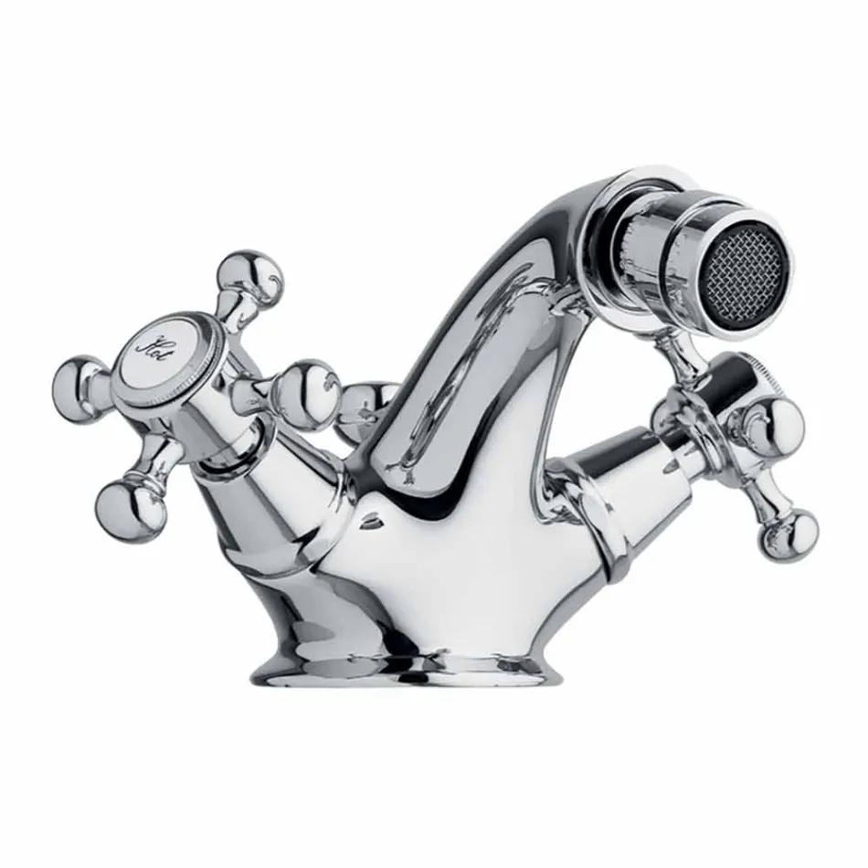 Robinet pour bidet monotrou en laiton Design classique Made in Italy - Lisca Viadurini