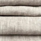 Tapis de passage en lin beige avec bord plié de luxe artisanal italien - Limao Viadurini