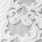 Chemin de table en lin avec dentelle blanche qualité de luxe italienne - Farnèse Viadurini