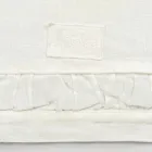 Tapis de couloir en lin épais blanc naturel avec gaufrage de luxe italien - Limao Viadurini