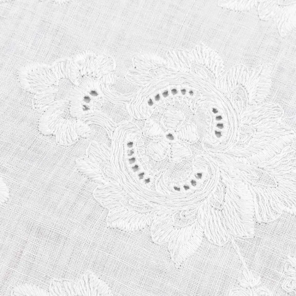 Chemin de table 100 % lin avec broderie de design de luxe italien – Jujube Viadurini