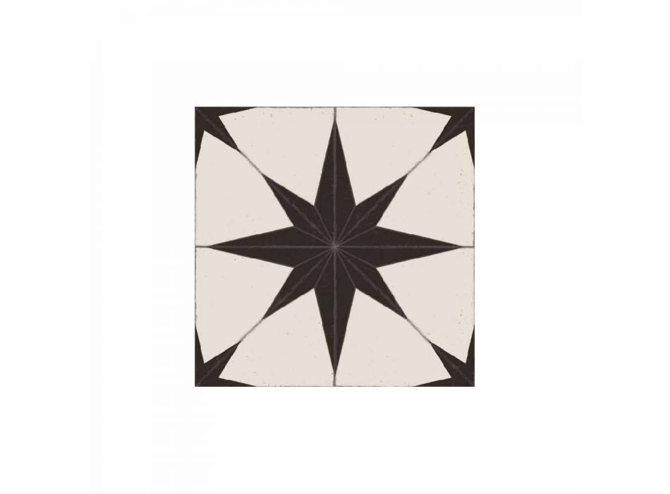 Chemin de table design en PVC et polyester à motifs rectangulaires - Osturio Viadurini