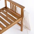 Salon avec 4 accessoires de jardin design en bois d'acacia - Roxen Viadurini