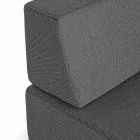 Salon d'angle extérieur design moderne en tissu Homemotion - Benito Viadurini