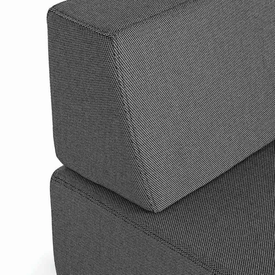 Salon d'angle extérieur design moderne en tissu Homemotion - Benito Viadurini