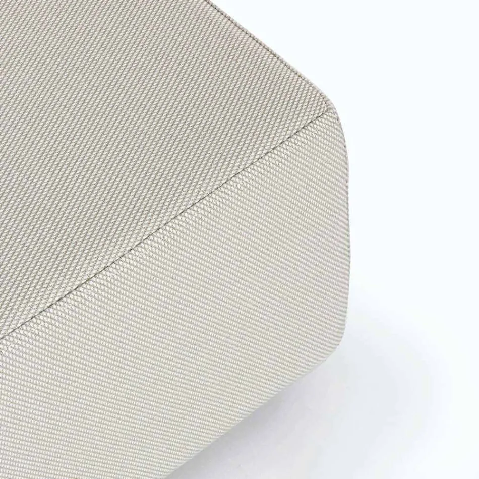 Salon d'angle extérieur design moderne en tissu Homemotion - Benito Viadurini