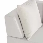 Salon d'angle extérieur design moderne en tissu Homemotion - Benito Viadurini