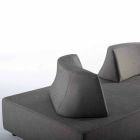 Salon d'angle extérieur design moderne en tissu Homemotion - Benito Viadurini