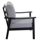 Salon comprenant 1 canapé, 2 fauteuils et 1 table basse - Ticket Viadurini