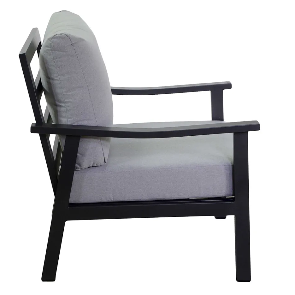 Salon comprenant 1 canapé, 2 fauteuils et 1 table basse - Ticket Viadurini