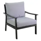 Salon comprenant 1 canapé, 2 fauteuils et 1 table basse - Ticket Viadurini