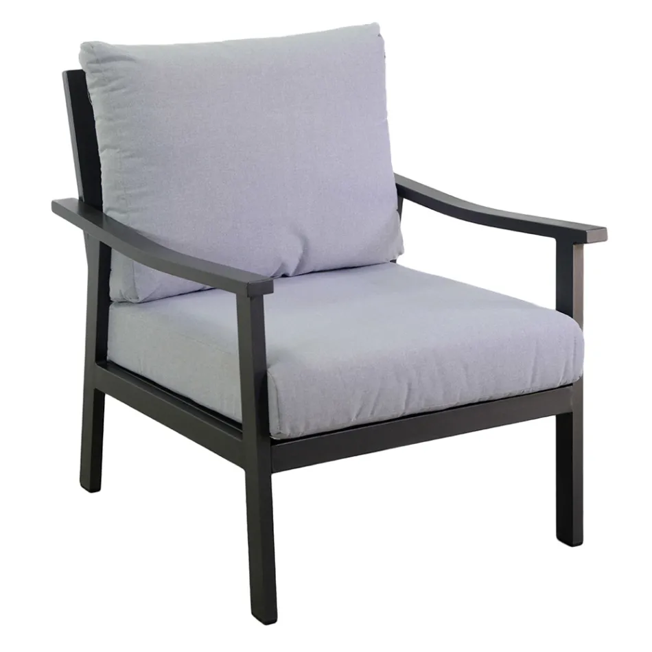 Salon comprenant 1 canapé, 2 fauteuils et 1 table basse - Ticket Viadurini