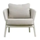 Salon composé de 2 fauteuils, 1 canapé et 2 tables basses en aluminium - Fusion Viadurini