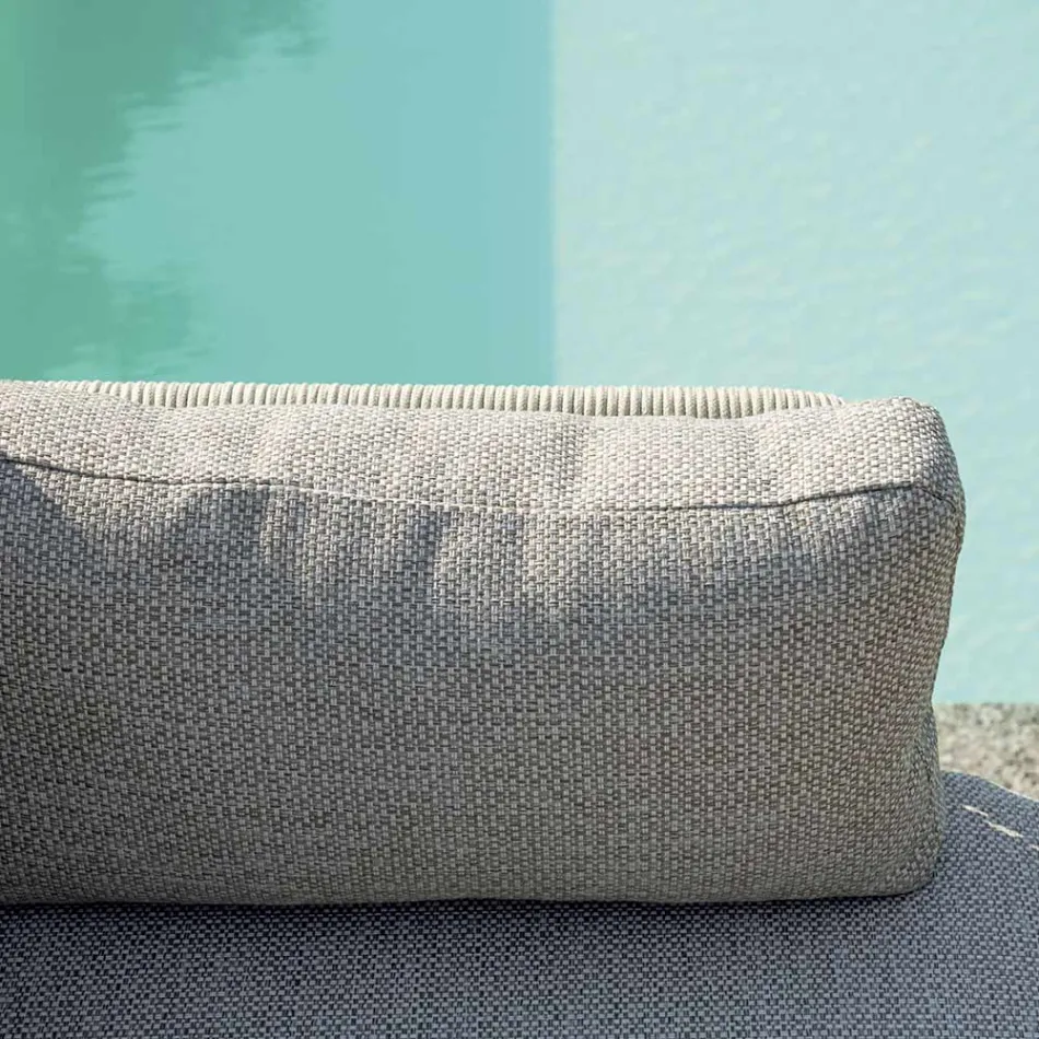 Salon comprenant 2 fauteuils, 1 canapé et une table basse en aluminium - Symphony Viadurini