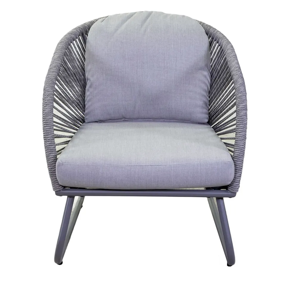 Salon composé de 2 fauteuils et d'une table basse - Valise Viadurini