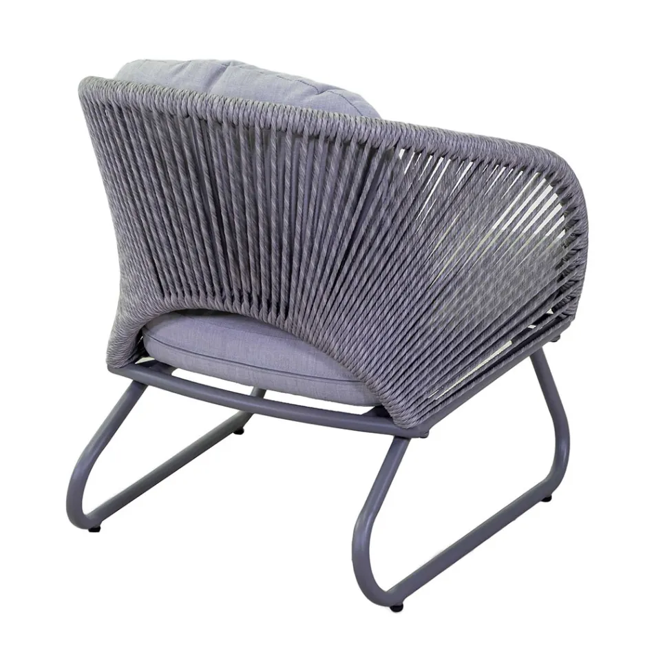 Salon composé de 2 fauteuils et d'une table basse - Valise Viadurini