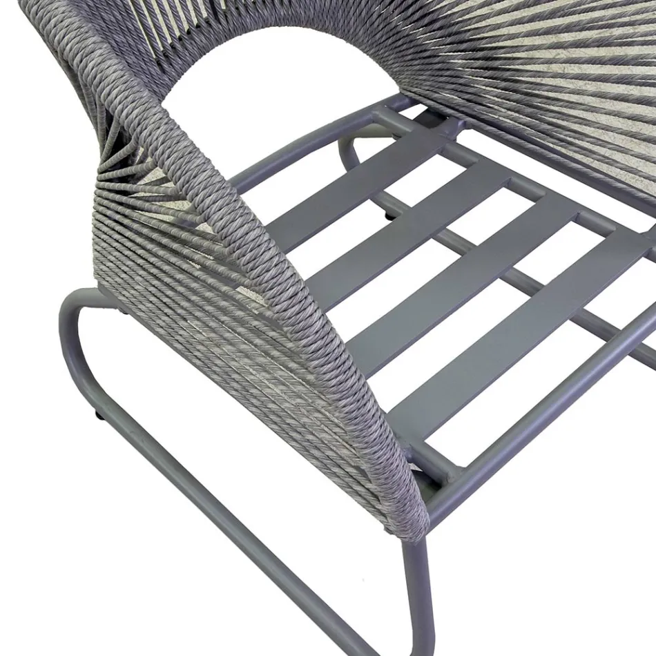 Salon composé de 2 fauteuils et d'une table basse - Valise Viadurini